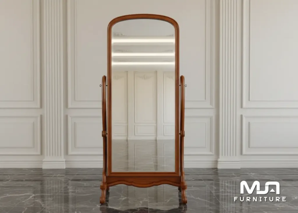 Cermin Hias Jati Minimalis Pigura Goyang