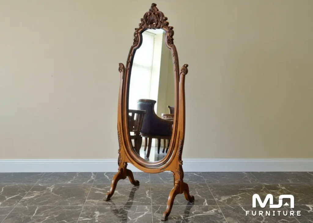 Cermin Hias Piguran Goyang Ukiran Jati Jepara