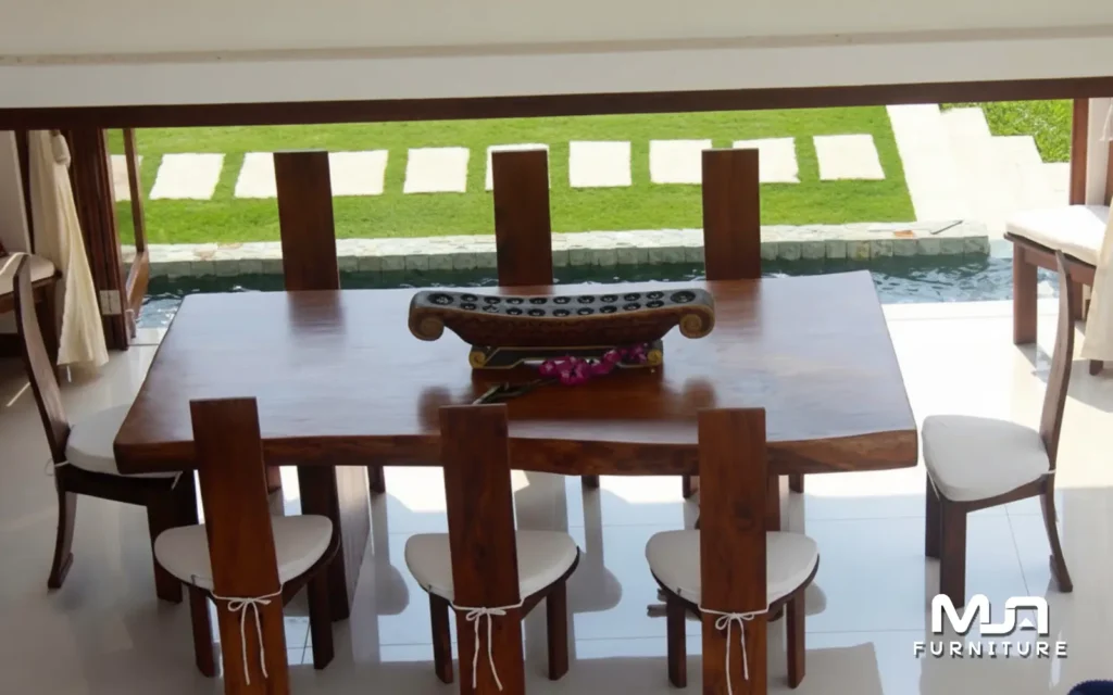Custom Meja Makan Kayu Trembesi Jepara