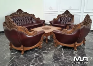 Kursi Sofa Tamu Mewah Terbaru Kayu Jati Klasik Jepara