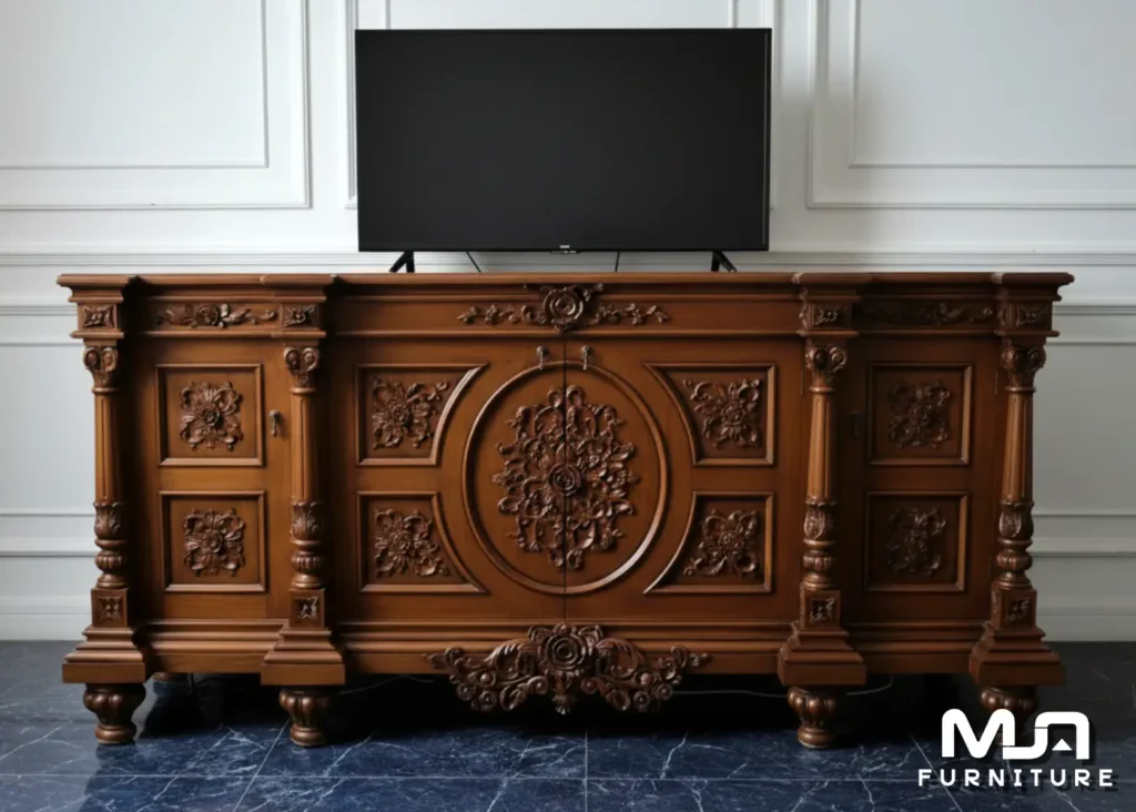 Model Bufet Ukir Nusantara Jati Jepara Asli Elegan Kokoh Bisa Custom