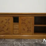 Bufet Minimalis Sleding Jati Jepara Asli Elegan Kokoh Bisa Custom