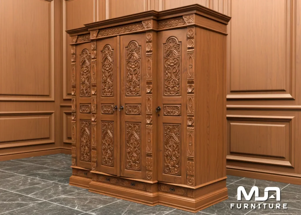 Interior Bedroom Wardrobe Lemari Ukiran Gebyok Jepara Klasik Jepara Terbaru