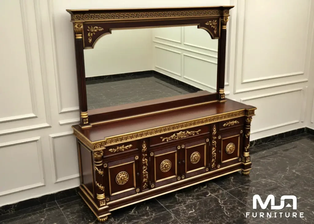 Jual Bufet Cermin Jepara Ukiran Klasik Mewah