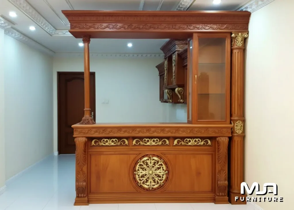 Kabinet Lemari Kitchen Set Mini Bar Terbaru Dari Kayu Jati Jepara