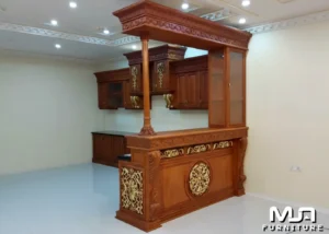 Kitchen Set Mini Bar Kayu Jati Jepara Modern