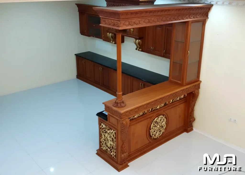 Model Kitchen Set Mini Bar Terbaru Dari Kayu Jati Jepara