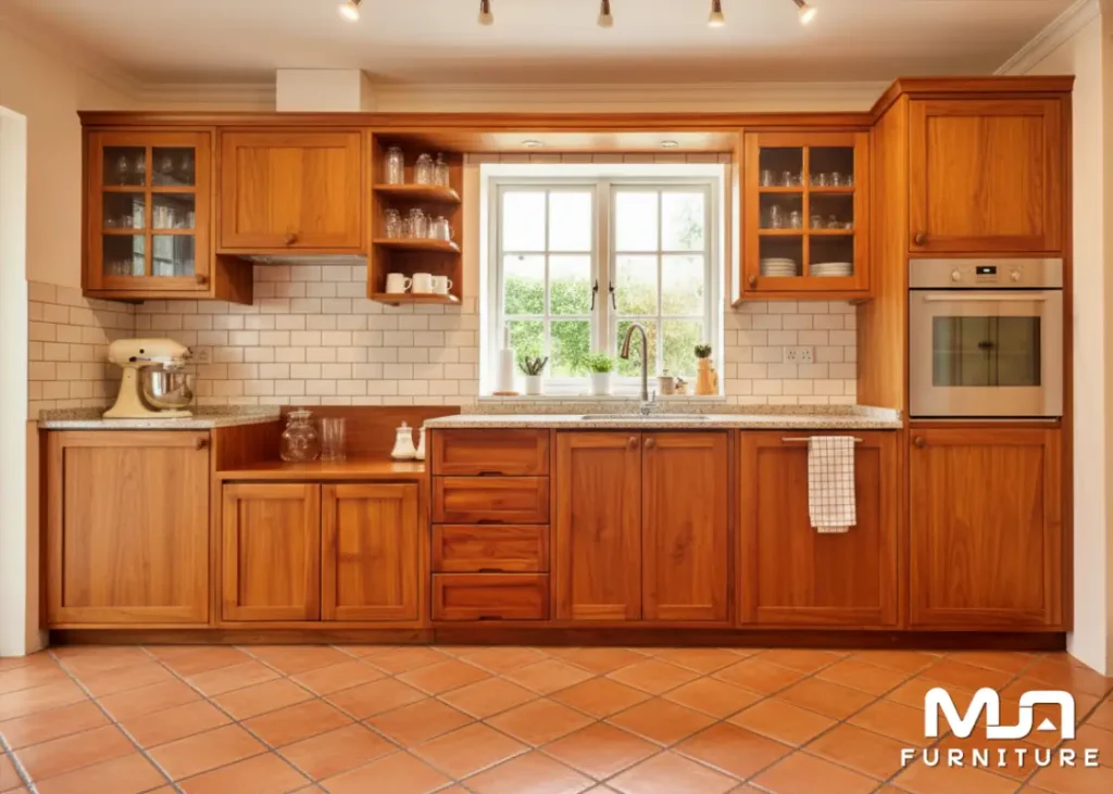 Lemari Dapur Kitchen Set Kayu Jati Jepara Terbaru