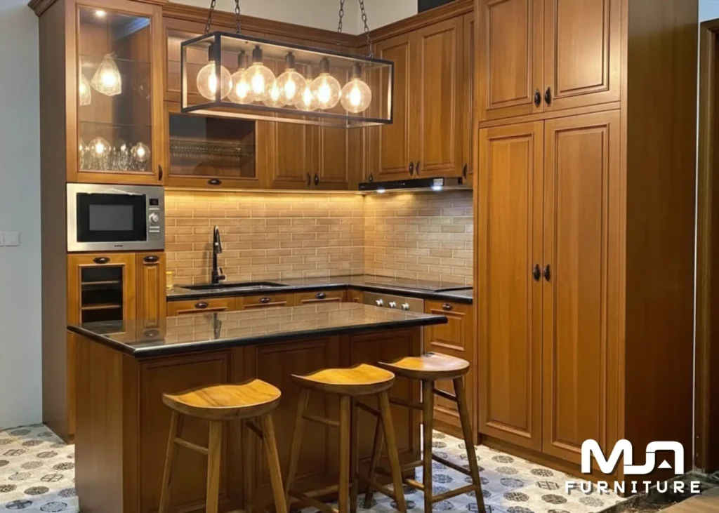 Lemari Dapur Minimalis Kitchen Set Jati Terbaru Dapur Idaman