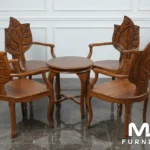Kursi Teras Daun Kayu Jati