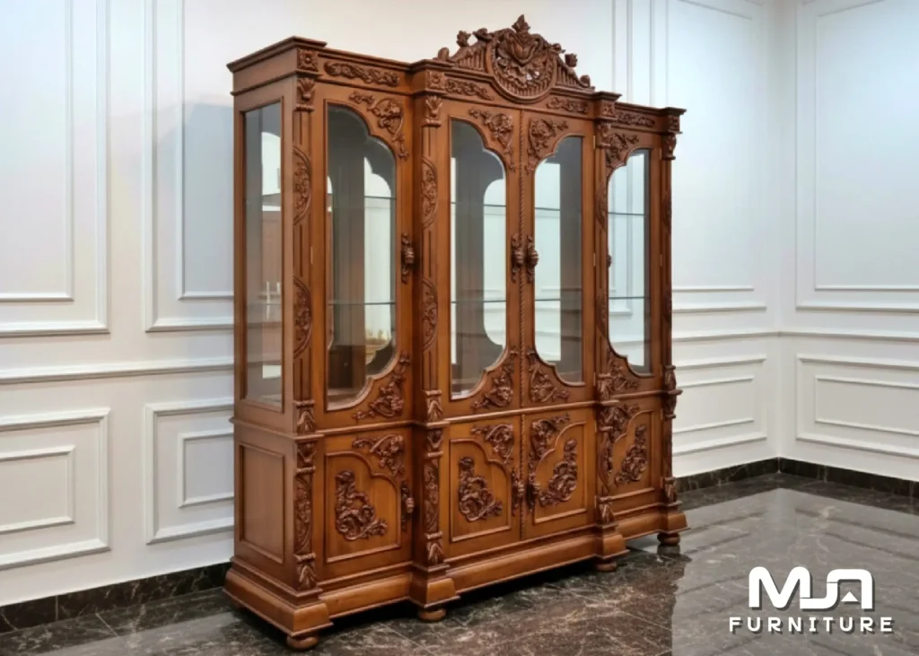 Lemari Hias Ukir Mewah Klasik Jepara