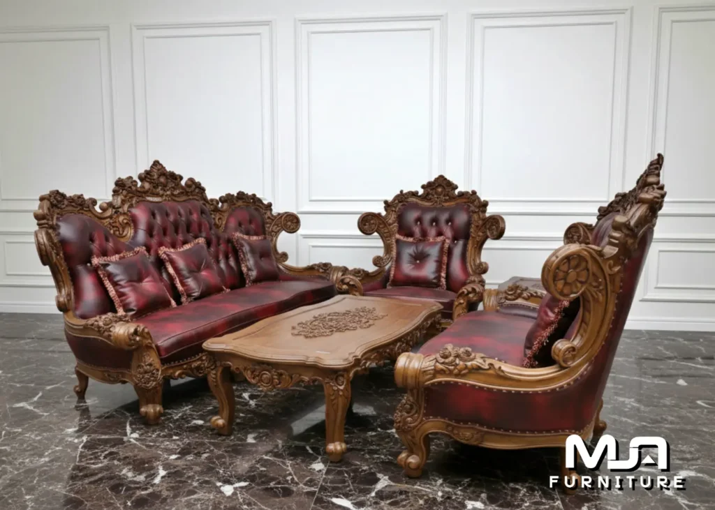 Kursi Sofa Tamu Mewah Terbaru Jati Klasik Jepara