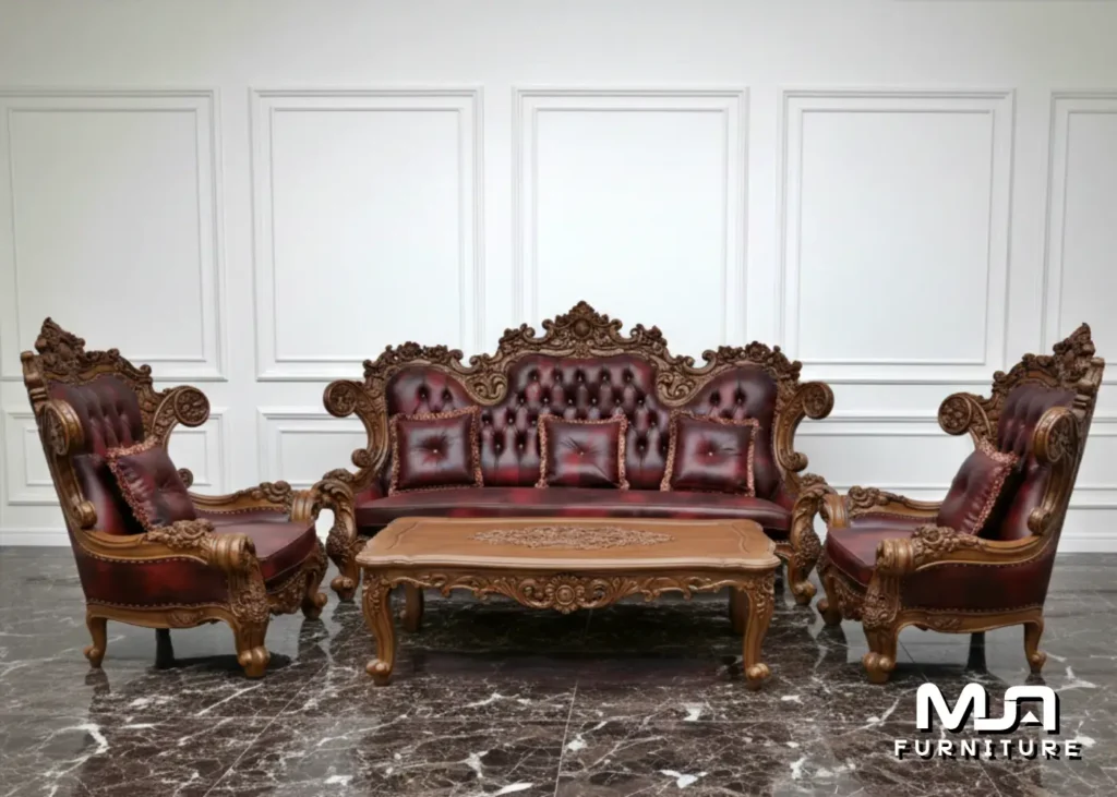 Sofa Tamu Mewah Terbaru Jati Klasik Jepara