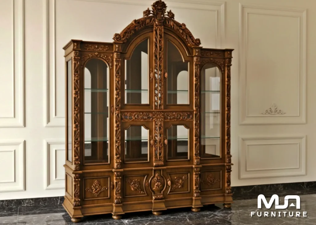 Bufet Lemari Pajangan Ukiran Mewah Klasik Jepara