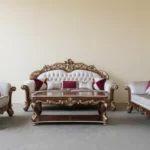 Set Sofa Kursi Tamu Jati Mewah Elegan Ukiran Jepara Klasik