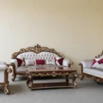 Sofa Kursi Tamu Jati Mewah Elegan Ukiran Jepara Klasik