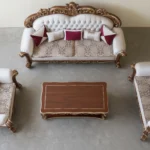 Sofa Tamu Jati Mewah Elegan Ukiran Jepara Klasik