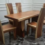 Jual Meja Makan Trembesi Minimalis Natural Jepara