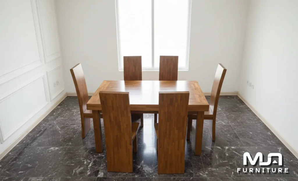 Jual Meja Makan Trembesi Solid 6 Kursi Minimalis Jepara, harga meja makan, Meja Kayu Trembesi, Meja kayu trembesi utuh, meja makan, meja makan kayu, Meja Makan Kayu Trembesi, meja makan trembesi, meja trembesi, Meja Trembesi modern, set meja makana