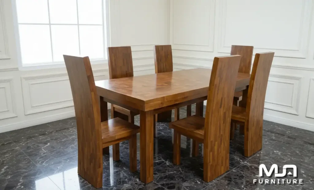 Meja Makan Trembesi Solid 6 Kursi Minimalis Jepara, harga meja makan, Meja Kayu Trembesi, Meja kayu trembesi utuh, meja makan, meja makan kayu, Meja Makan Kayu Trembesi, meja makan trembesi, meja trembesi, Meja Trembesi modern, set meja makan
