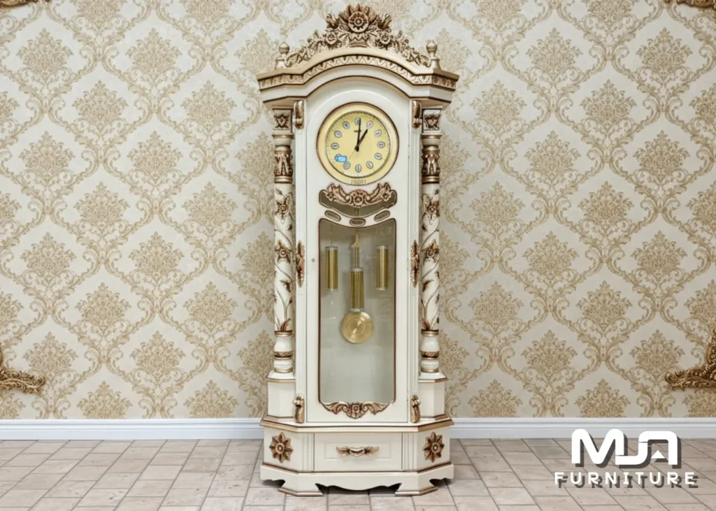 Almari Jam Hias Mewah Klasik Jepara