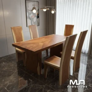 Meja Kursi Cafe Unik Kayu Solid Trembesi