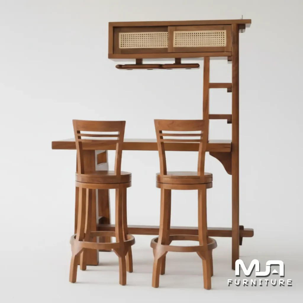 Set Kursi Bar Meja Mini Bar Minimalis Cafe Bogor