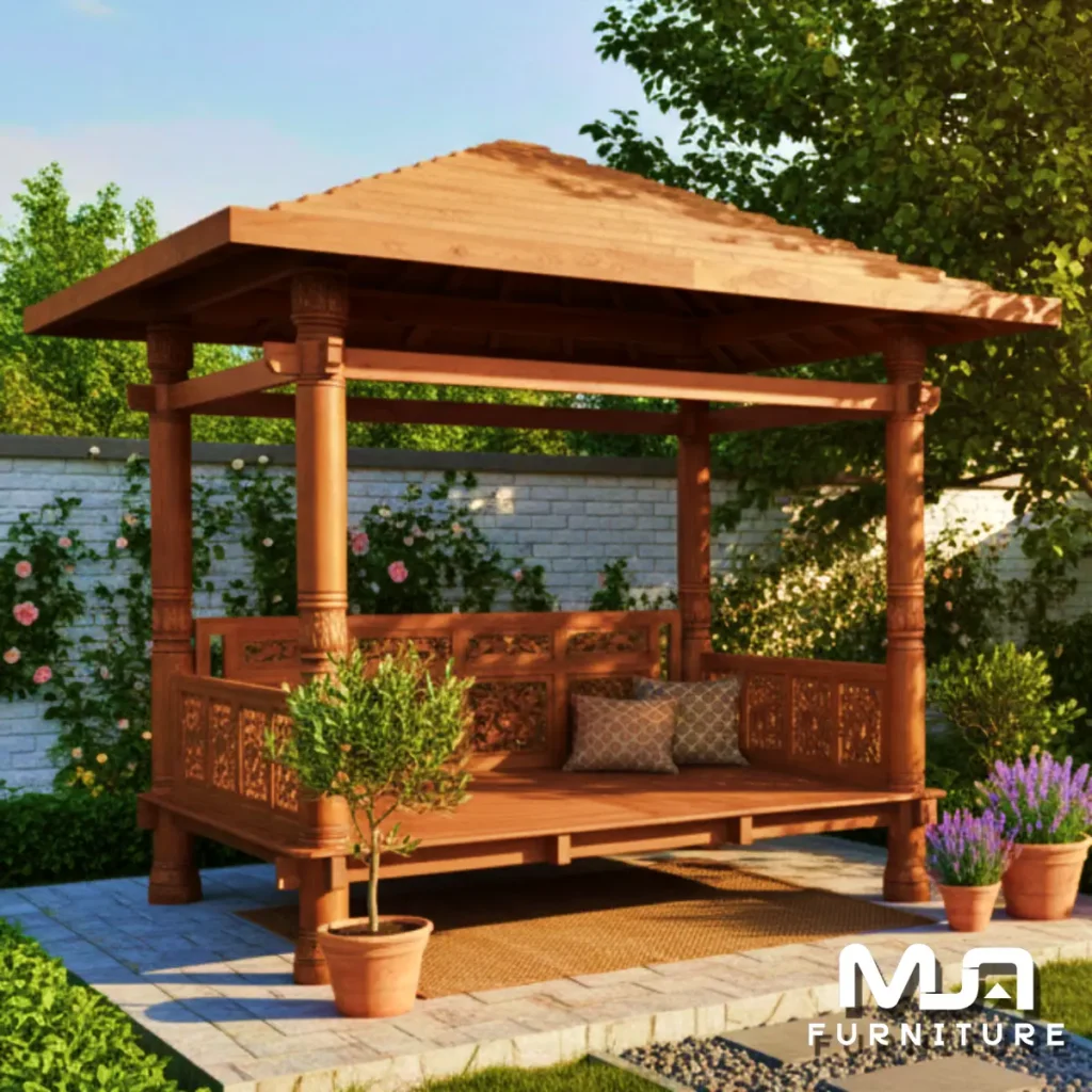 Gazebo Minimalis Modern Jati Mebel Asli Jepara