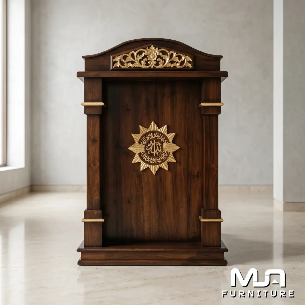 Model Mimbar Podium Masjid Jati Minimalis