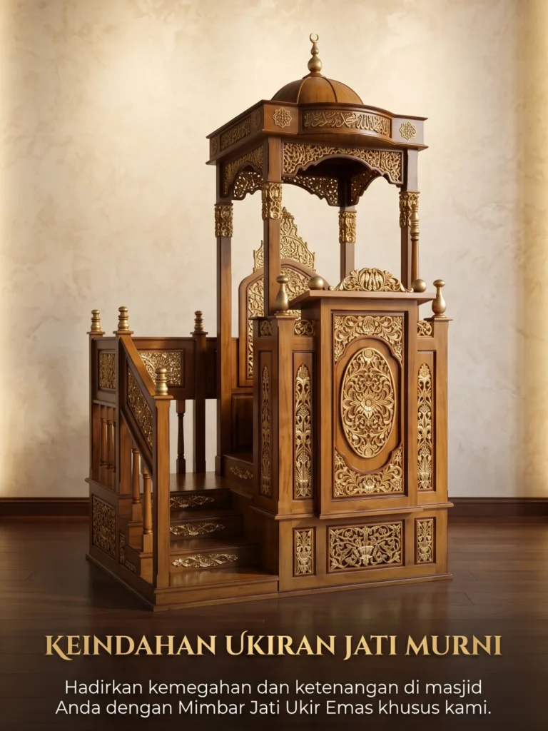 Podium Mimbar Minimalis Masjid Agung